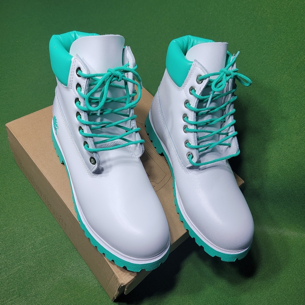 Brand new south beach green boots Fashion Timberland custom